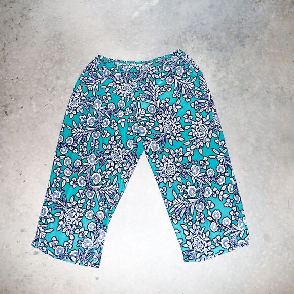 Floral Pajamas Set Two Piece‎ Loungewear Matching Set Sleepwear Size Medium - Picture 3 of 6